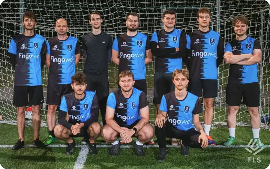 The Fingoweb team in the Football Six-a-side League