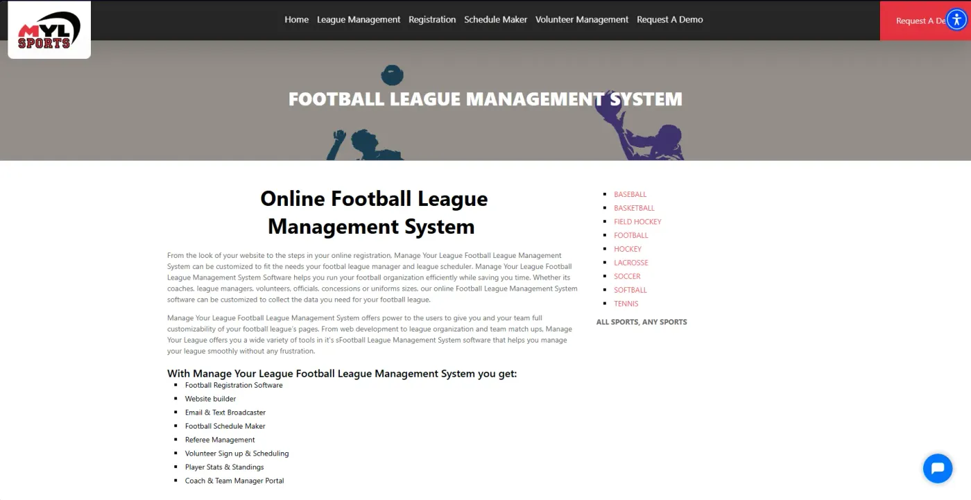 Manage Your League (source: manageyourleague.com)