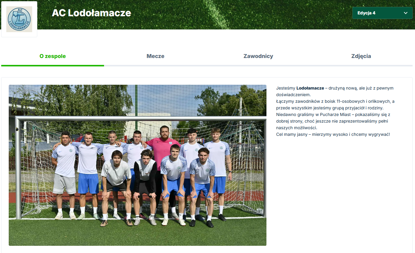 AC Lodołamacze - drużyna z Lesznowolskiej Ligi Szóstek