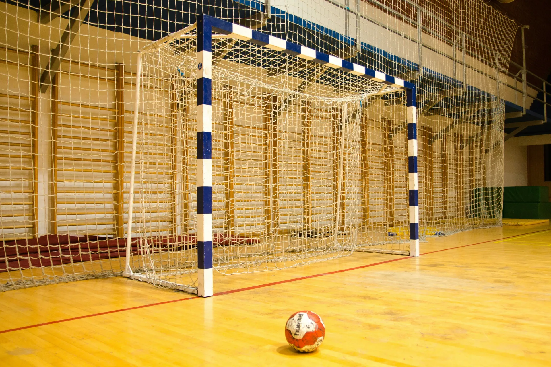 Futsall ball and goal